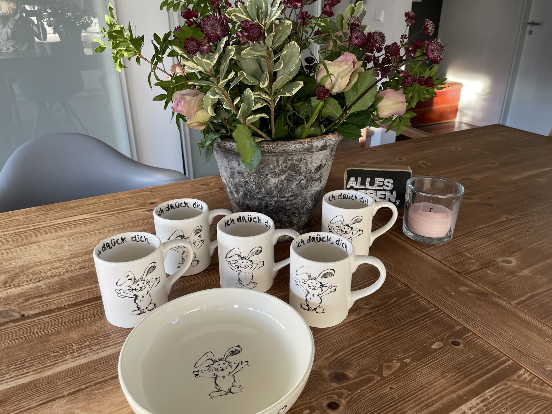 Moods-HasentassenundTeller Geschenke für die Lieben